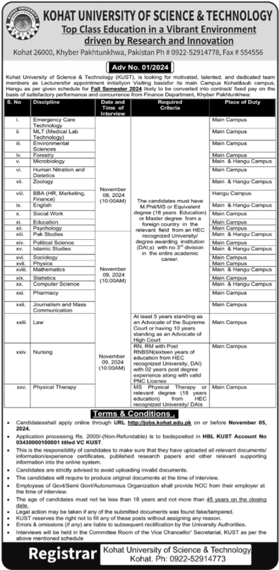 Kohat University of Science & Technology