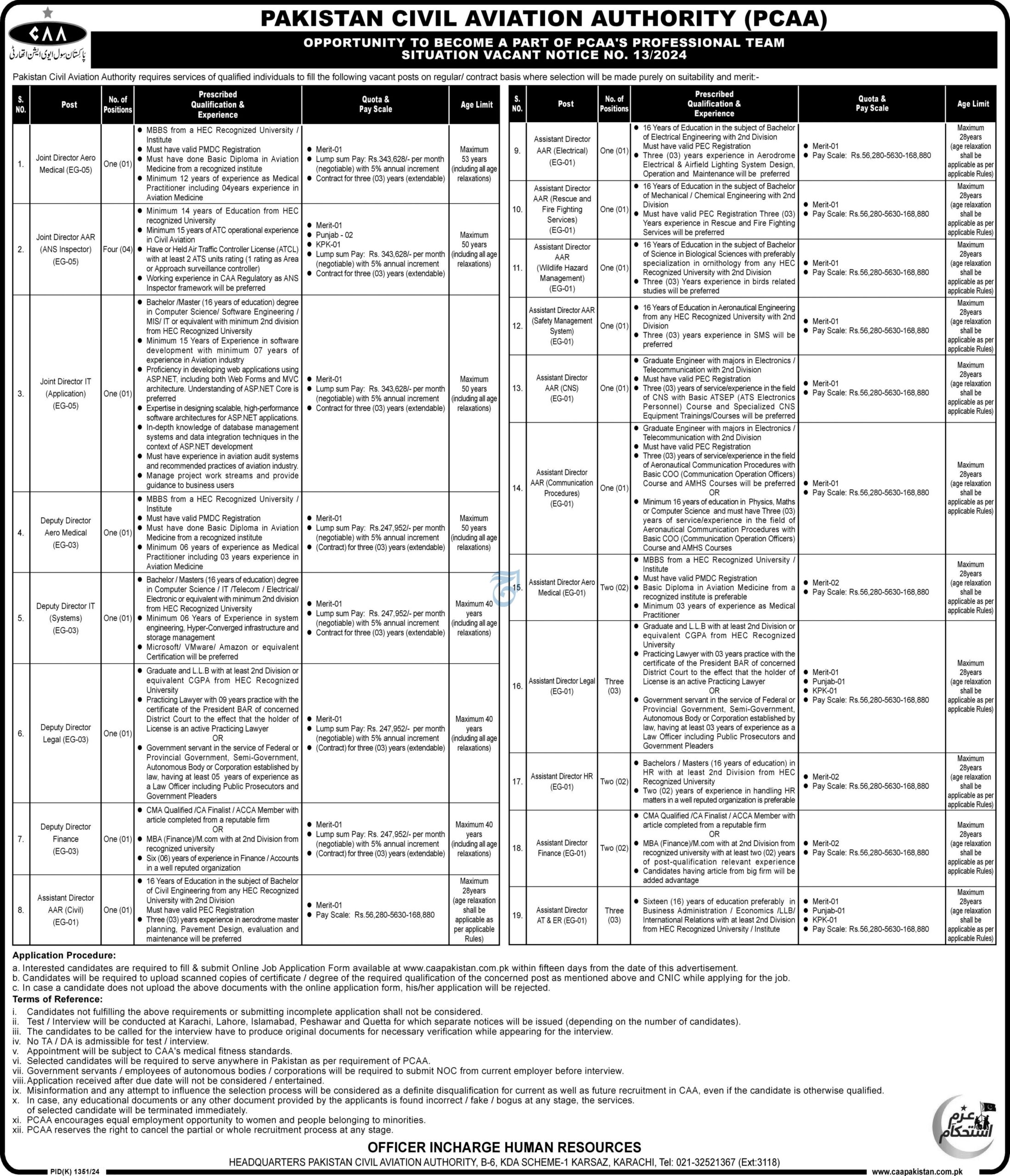 Pakistan Civil Aviation Authority CAA