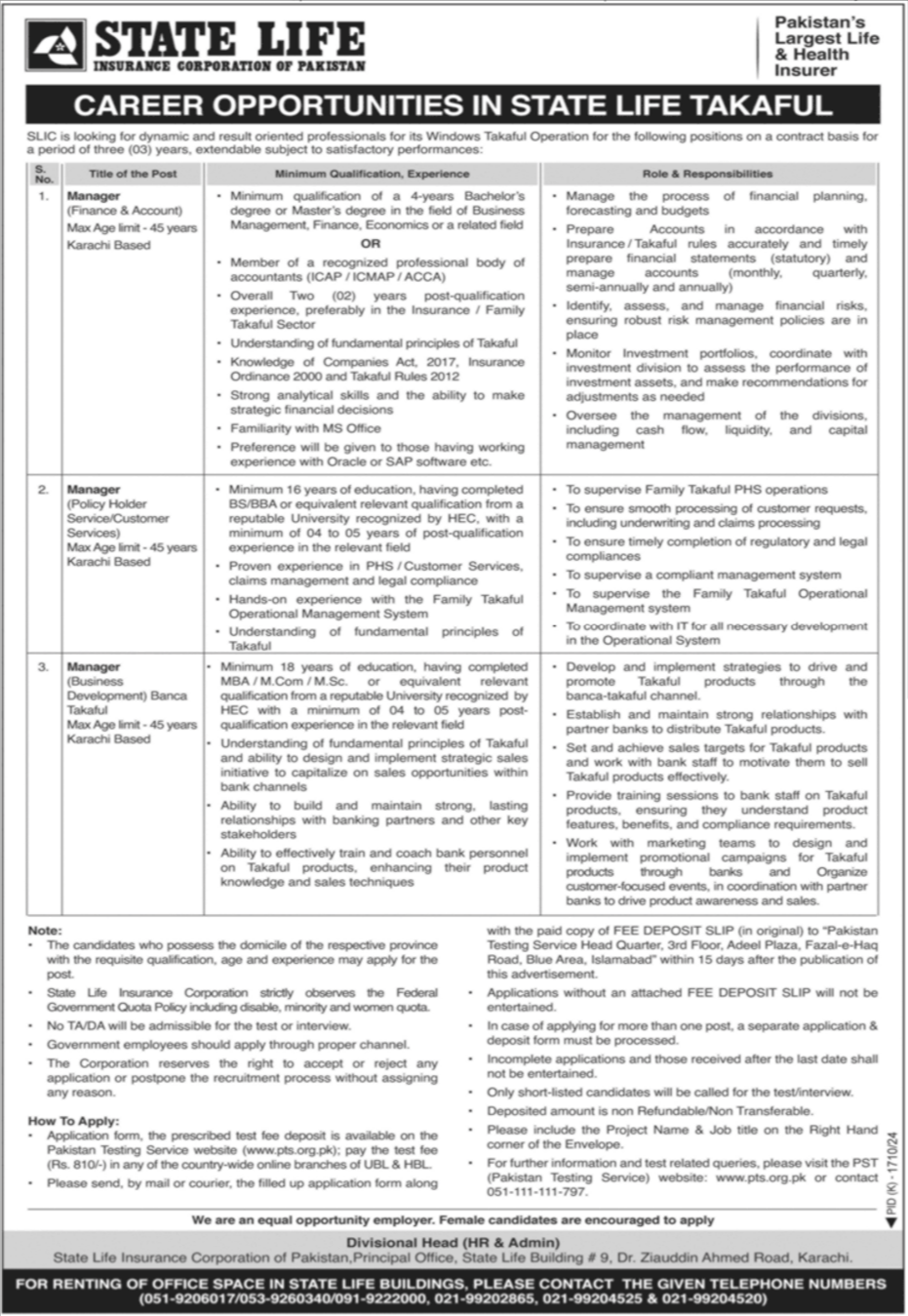 State Life Insurance Corporation of Pakistan